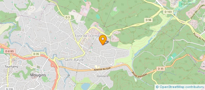 localisation de l'entreprise SCI ANDRIOLI INVESTISSEMENTS à MOUGINS