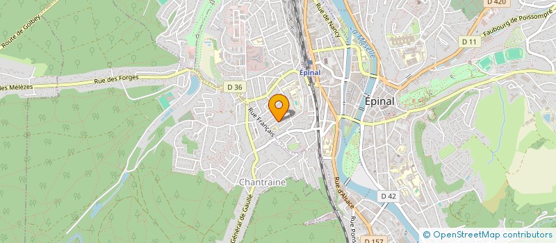localisation de l'entreprise SCI ANDROC à EPINAL