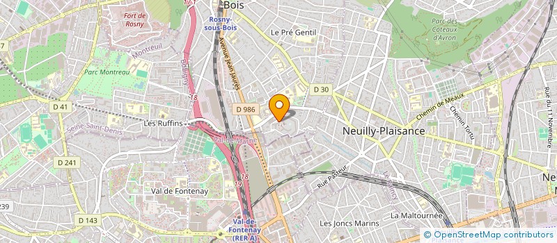 localisation de l'entreprise SCI ANDROMEDE à ROSNY-SOUS-BOIS
