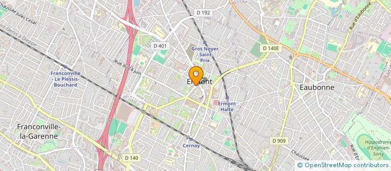 localisation de l'entreprise SCI ANDROMEDE à ERMONT