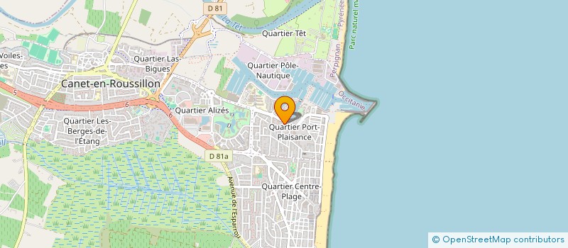 localisation de l'entreprise SCI ANDROS à CANET-EN-ROUSSILLON