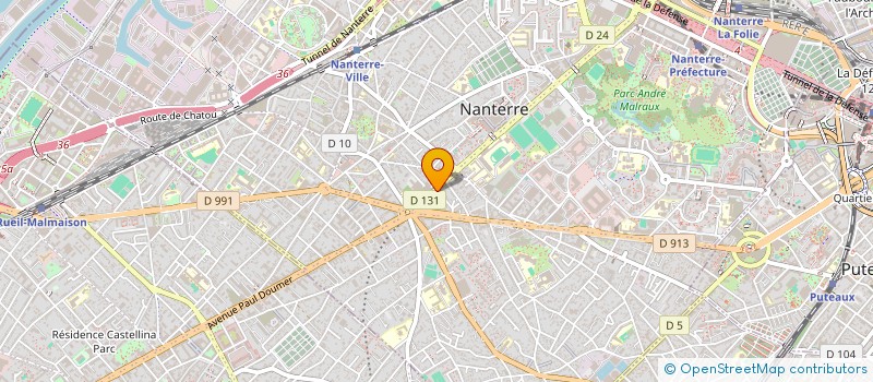 localisation de l'entreprise SCI ANDROS  NANTERRE