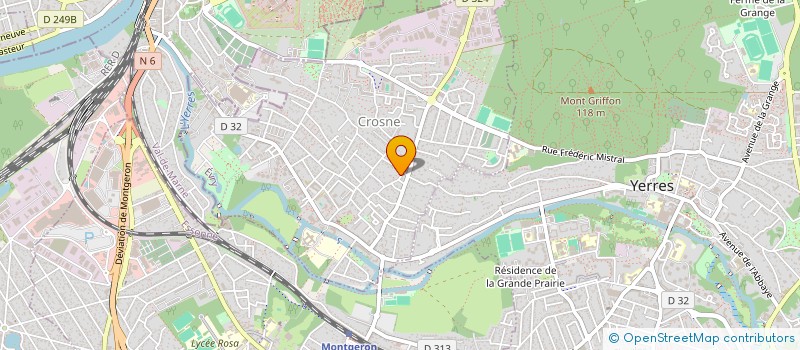 localisation de l'entreprise SCI ANDRY - DUPIN  CROSNE