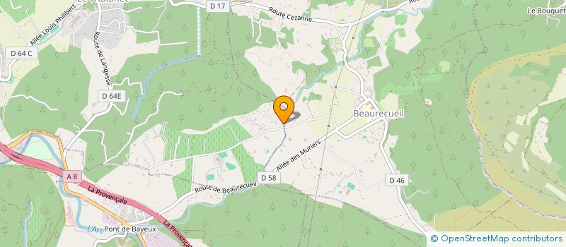 localisation de l'entreprise SCI ANDURAND  BEAURECUEIL