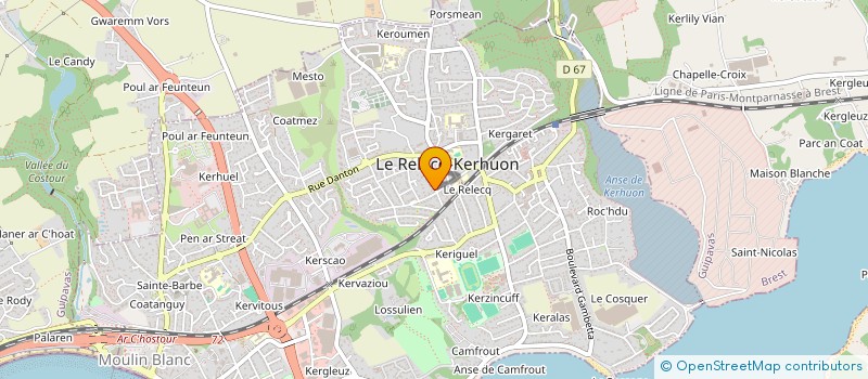 localisation de l'entreprise SCI ANDYVE  LE RELECQ-KERHUON