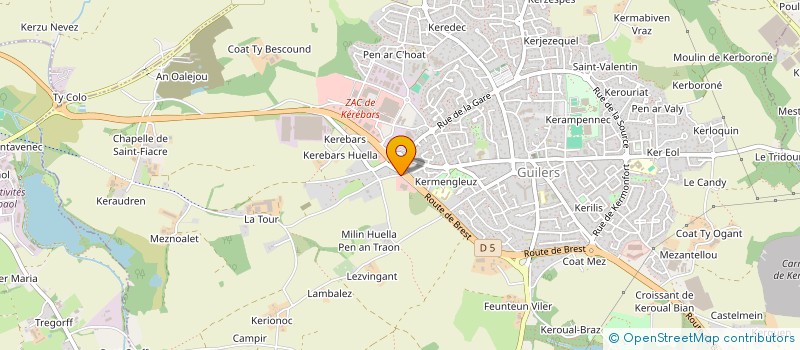 localisation de l'entreprise SCI ANEA  GUILERS