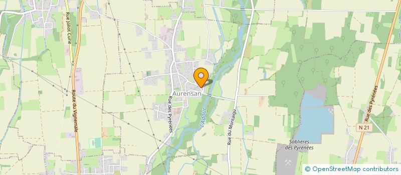 localisation de l'entreprise SCI ANEC  AURENSAN