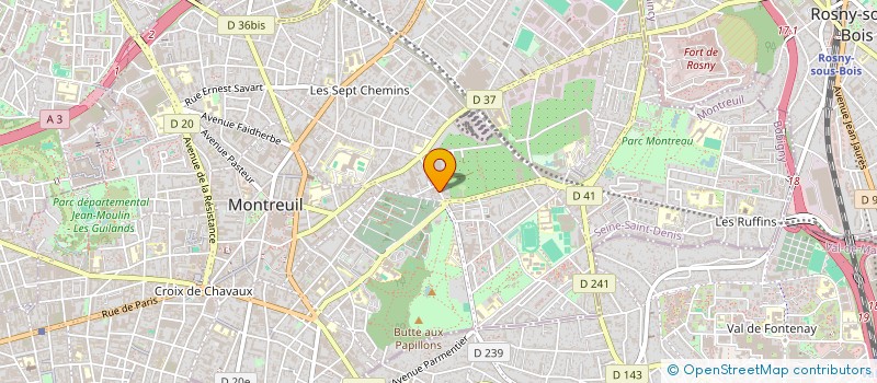 localisation de l'entreprise SCI ANEC à MONTREUIL