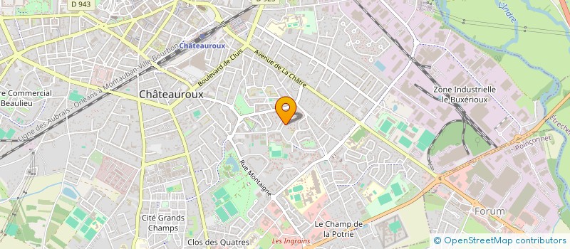 localisation de l'entreprise SCI ANEMON à CHATEAUROUX