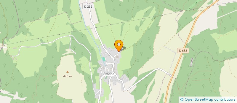 localisation de l'entreprise SCI ANEVA  ONANS