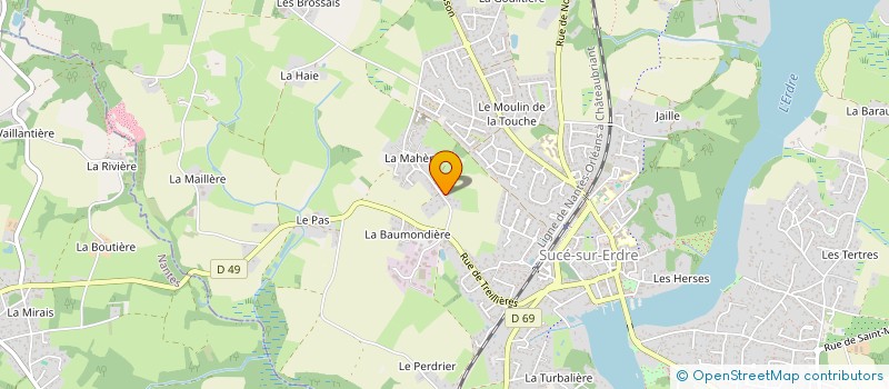 localisation de l'entreprise SCI ANF  SUCE-SUR-ERDRE