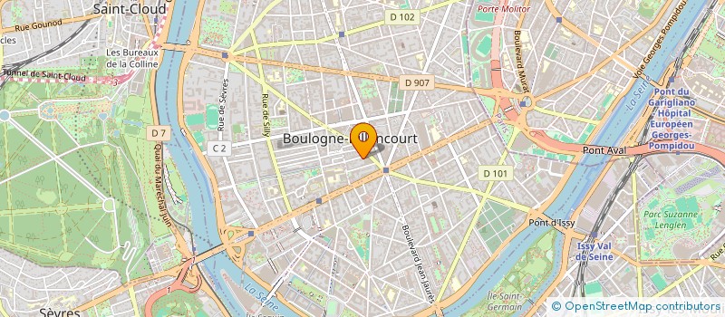 localisation de l'entreprise SCI ANFA à BOULOGNE-BILLANCOURT
