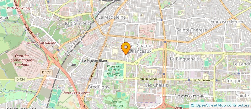 localisation de l'entreprise SCI ANG  RENNES