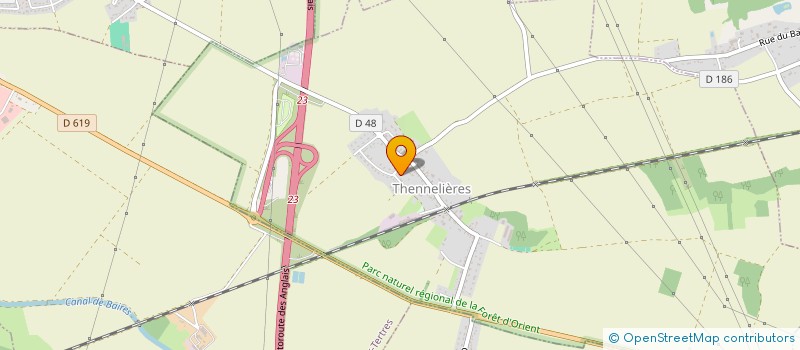 localisation de l'entreprise SCI ANG20  THENNELIERES
