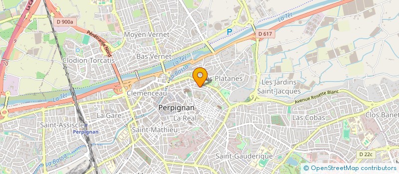 localisation de l'entreprise SCI ANGA  PERPIGNAN