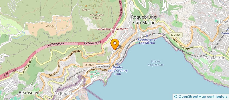 localisation de l'entreprise SCI ANGA à ROQUEBRUNE-CAP-MARTIN