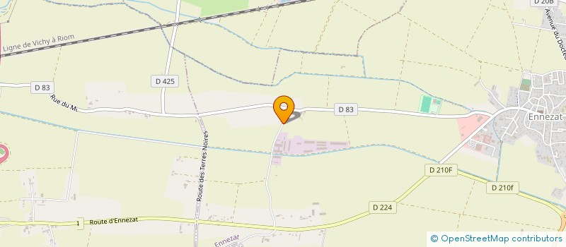 localisation de l'entreprise SCI ANGANE  ENNEZAT