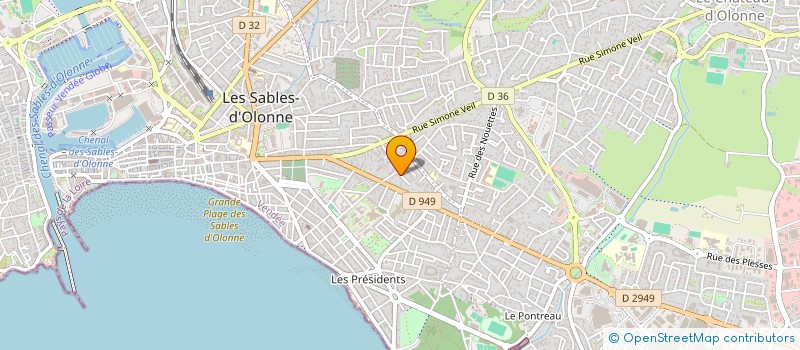 localisation de l'entreprise SCI ANGARA à LES SABLES-D'OLONNE