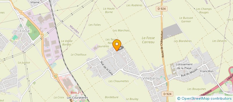 localisation de l'entreprise SCI ANGAUT  VILLEBAROU