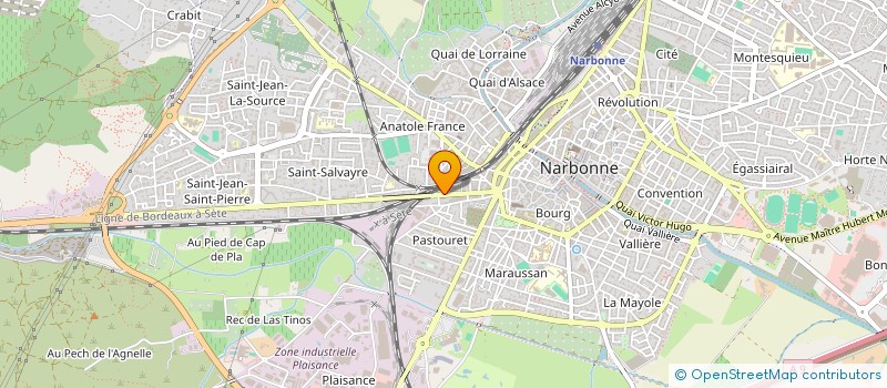 localisation de l'entreprise SCI ANGE  NARBONNE