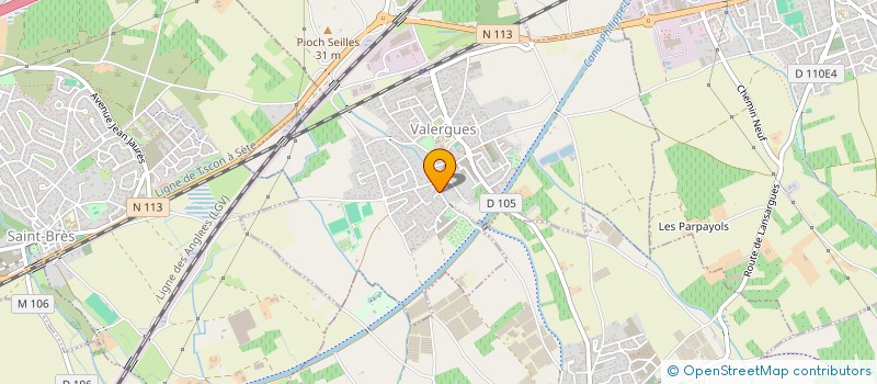 localisation de l'entreprise SCI ANGE  VALERGUES