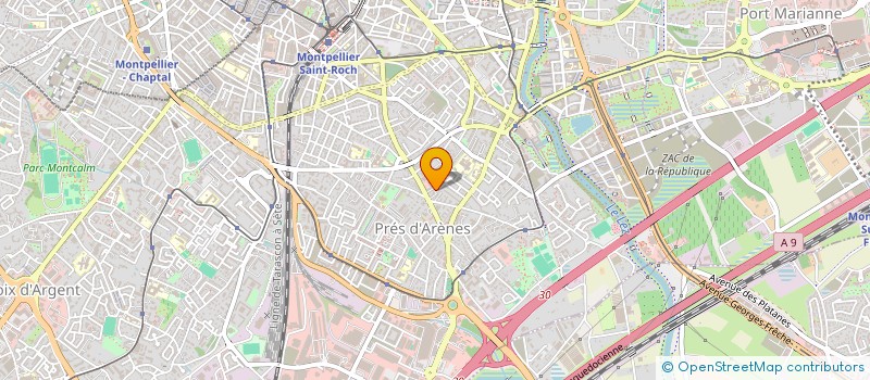 localisation de l'entreprise SCI ANGE à MONTPELLIER