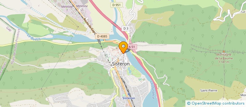 localisation de l'entreprise SCI ANGEAS  SISTERON