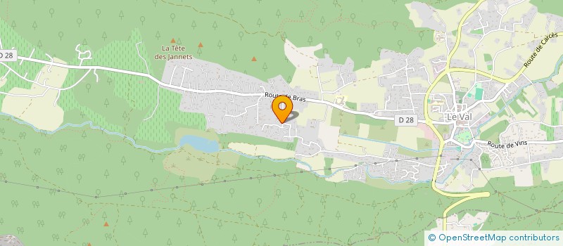 localisation de l'entreprise SCI ANGEDO  LE VAL