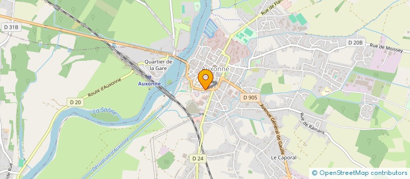 localisation de l'entreprise SCI ANGEDRIC  AUXONNE