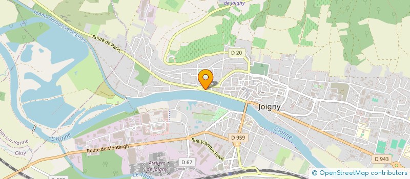 localisation de l'entreprise SCI ANGEL à JOIGNY