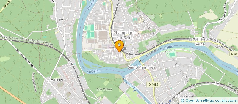 localisation de l'entreprise SCI ANGEL  CHAMPAGNE-SUR-SEINE