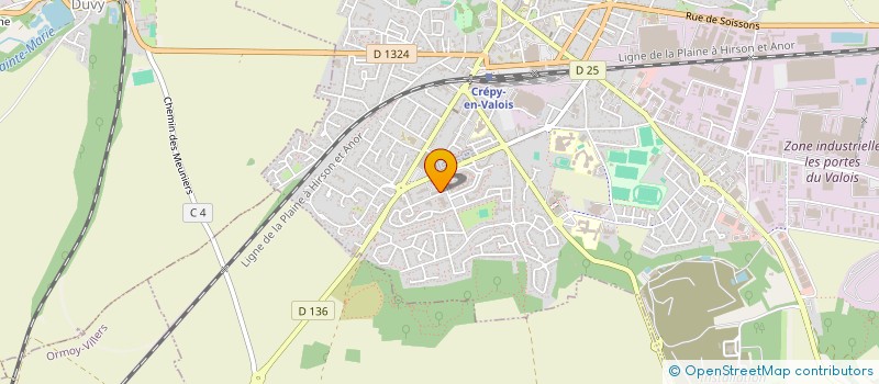 localisation de l'entreprise SCI ANGEL  CREPY-EN-VALOIS