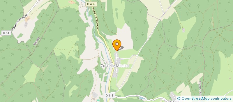 localisation de l'entreprise SCI ANGEL  OUGNEY-DOUVOT