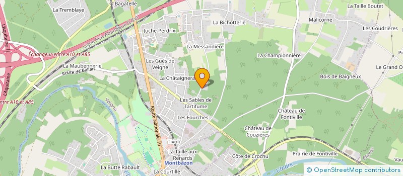 localisation de l'entreprise SCI ANGEL à VEIGNE