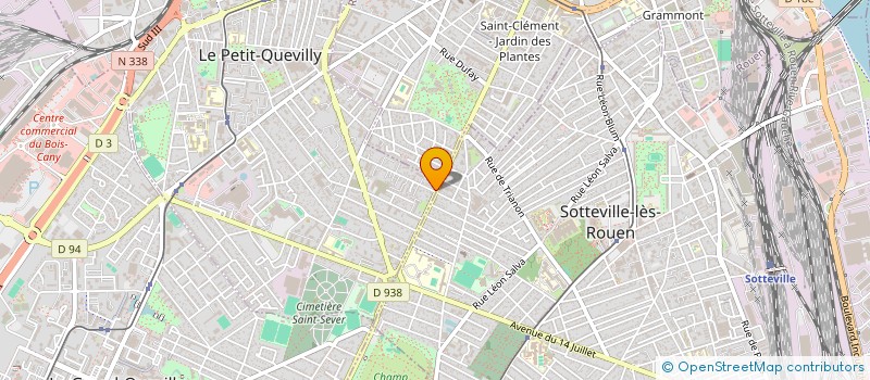 localisation de l'entreprise SCI ANGEL  LE PETIT-QUEVILLY