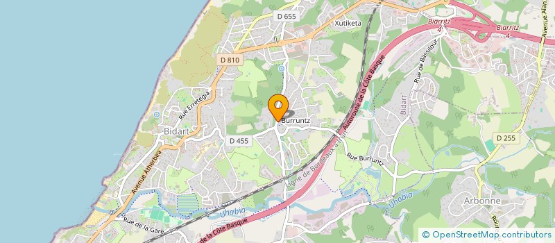 localisation de l'entreprise SCI ANGEL à BIDART