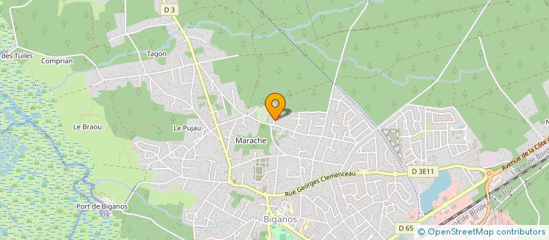 localisation de l'entreprise SCI ANGEL  BIGANOS