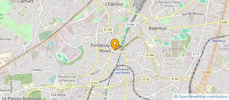 localisation de l'entreprise SCI ANGEL à FONTENAY-AUX-ROSES