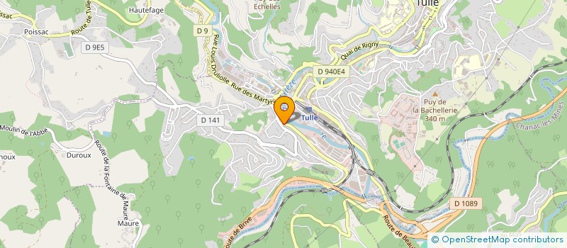 localisation de l'entreprise SCI ANGEL  TULLE