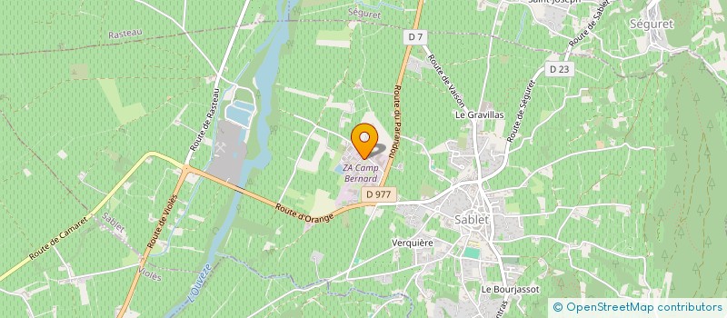 localisation de l'entreprise SCI ANGEL-ALBERO  SABLET