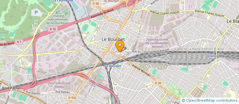localisation de l'entreprise SCI ANGEL VIGNERONS  LE BOURGET