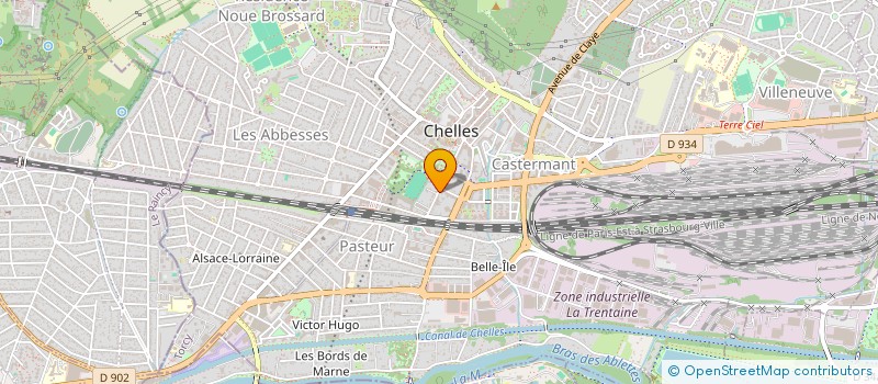 localisation de l'entreprise SCI ANGELA  CHELLES