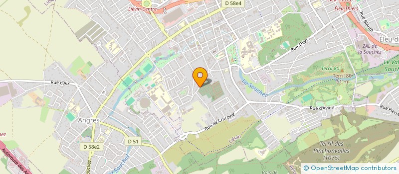 localisation de l'entreprise SCI ANGELA  LIEVIN