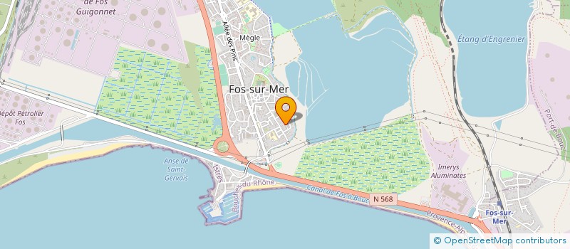 localisation de l'entreprise SCI ANGELAURI  FOS-SUR-MER