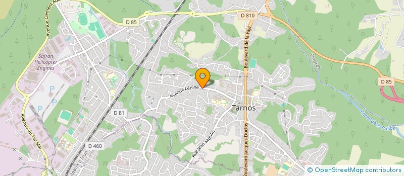 localisation de l'entreprise SCI ANGELE à TARNOS