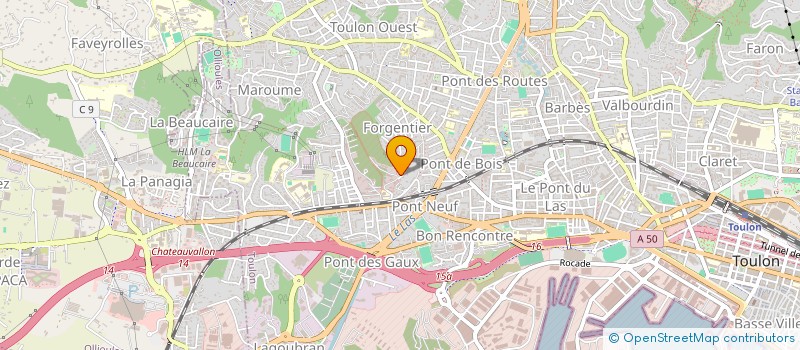 localisation de l'entreprise SCI ANGELE  TOULON