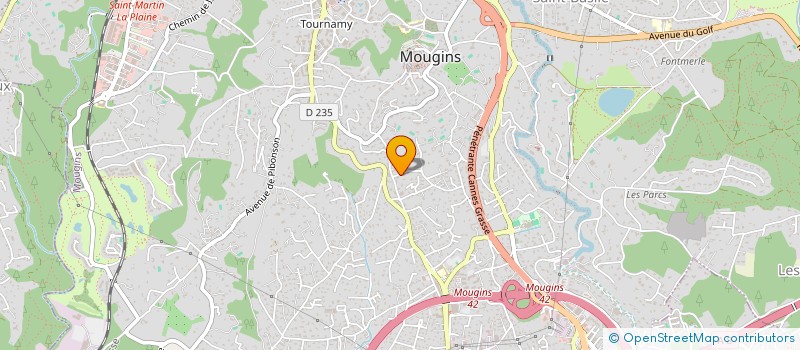 localisation de l'entreprise SCI ANGELE à MOUGINS
