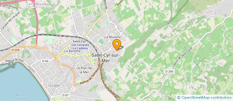 localisation de l'entreprise SCI ANGELE à SAINT-CYR-SUR-MER