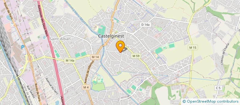 localisation de l'entreprise SCI ANGELE  CASTELGINEST