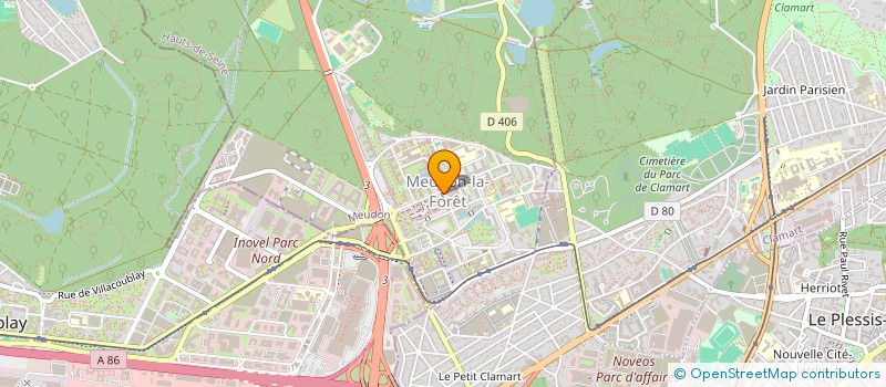 localisation de l'entreprise SCI ANGELI à MEUDON